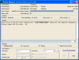 Video Memory Stress Test