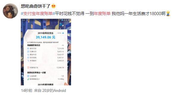 支付宝年消费账单图片