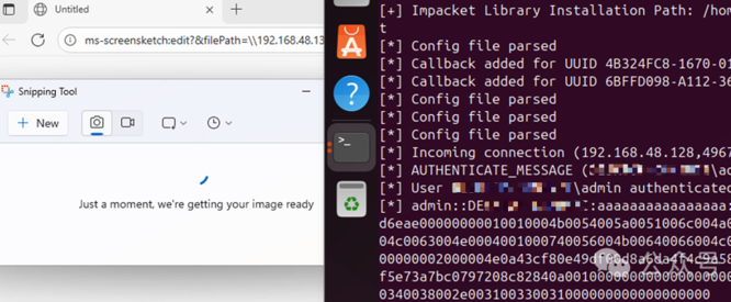 Windows 截图工具 哈希凭据泄露漏洞(CVE-2026-33829) ，360已修复 