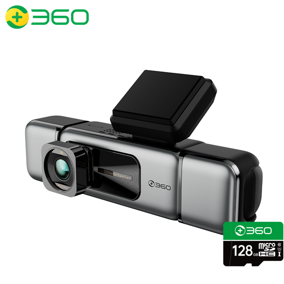 360记录仪G980多摄版（四摄）+128G卡+降压线